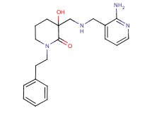 3-({[(2-aminopyridin-3-yl)methyl]amino}methyl)-3-hydroxy-1-(2-phenylethyl)piperidin-2-one