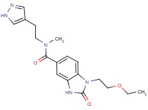 1-(2-ethoxyethyl)-N-methyl-2-oxo-N-[2-(1H-pyrazol-4-yl)ethyl]-2,3-dihydro-1H-benzimidazole-5-carboxamide