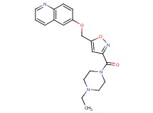6-({3-[(4-ethyl-1-piperazinyl)carbonyl]-5-isoxazolyl}methoxy)quinoline