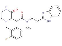 N-[2-(1H-benzimidazol-2-yl)ethyl]-2-[1-(2-fluorobenzyl)-3-oxo-2-piperazinyl]-N-methylacetamide