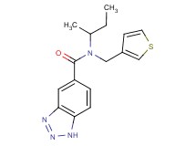 N-(sec-butyl)-N-(3-thienylmethyl)-1H-1,2,3-benzotriazole-5-carboxamide