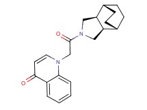 1-{2-[(1R*,2R*,6S*,7S*)-4-azatricyclo[5.2.2.0~2,6~]undec-4-yl]-2-oxoethyl}-4(1H)-quinolinone
