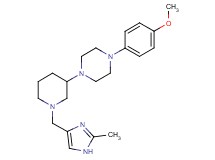 1-(4-methoxyphenyl)-4-{1-[(2-methyl-1H-imidazol-4-yl)methyl]-3-piperidinyl}piperazine