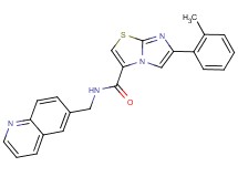 6-(2-methylphenyl)-N-(6-quinolinylmethyl)imidazo[2,1-b][1,3]thiazole-3-carboxamide