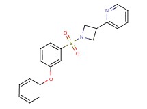 2-{1-[(3-phenoxyphenyl)sulfonyl]-3-azetidinyl}pyridine