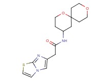 N-1,9-dioxaspiro[5.5]undec-4-yl-2-imidazo[2,1-b][1,3]thiazol-6-ylacetamide