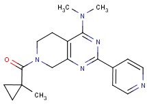 N,N-dimethyl-7-[(1-methylcyclopropyl)carbonyl]-2-pyridin-4-yl-5,6,7,8-tetrahydropyrido[3,4-d]pyrimidin-4-amine