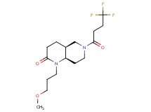 (4aS*,8aR*)-1-(3-methoxypropyl)-6-(4,4,4-trifluorobutanoyl)octahydro-1,6-naphthyridin-2(1H)-one