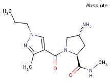 (2S,4R)-4-amino-N-methyl-1-[(3-methyl-1-propyl-1H-pyrazol-4-yl)carbonyl]pyrrolidine-2-carboxamide