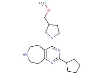 2-cyclopentyl-4-[3-(methoxymethyl)-1-pyrrolidinyl]-6,7,8,9-tetrahydro-5H-pyrimido[4,5-d]azepine dihydrochloride