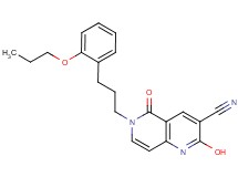 2-hydroxy-5-oxo-6-[3-(2-propoxyphenyl)propyl]-5,6-dihydro-1,6-naphthyridine-3-carbonitrile