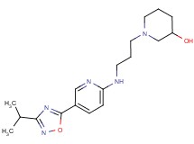 1-(3-{[5-(3-isopropyl-1,2,4-oxadiazol-5-yl)pyridin-2-yl]amino}propyl)piperidin-3-ol