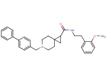 6-(4-biphenylylmethyl)-N-[2-(2-methoxyphenyl)ethyl]-6-azaspiro[2.5]octane-1-carboxamide