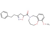 10-methoxy-5-{[3-(2-phenylethyl)-4,5-dihydro-5-isoxazolyl]carbonyl}-3,4,5,6-tetrahydro-2H-1,5-benzoxazocine