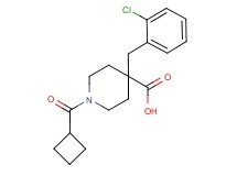 4-(2-chlorobenzyl)-1-(cyclobutylcarbonyl)piperidine-4-carboxylic acid
