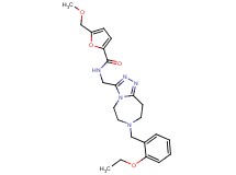 N-{[7-(2-ethoxybenzyl)-6,7,8,9-tetrahydro-5H-[1,2,4]triazolo[4,3-d][1,4]diazepin-3-yl]methyl}-5-(methoxymethyl)-2-furamide