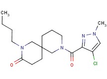2-butyl-8-[(4-chloro-1-methyl-1H-pyrazol-3-yl)carbonyl]-2,8-diazaspiro[5.5]undecan-3-one