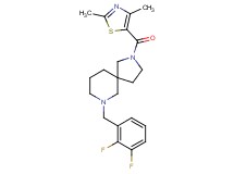 7-(2,3-difluorobenzyl)-2-[(2,4-dimethyl-1,3-thiazol-5-yl)carbonyl]-2,7-diazaspiro[4.5]decane