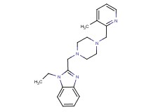 1-ethyl-2-({4-[(3-methyl-2-pyridinyl)methyl]-1-piperazinyl}methyl)-1H-benzimidazole