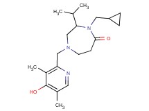 4-(cyclopropylmethyl)-1-[(4-hydroxy-3,5-dimethyl-2-pyridinyl)methyl]-3-isopropyl-1,4-diazepan-5-one