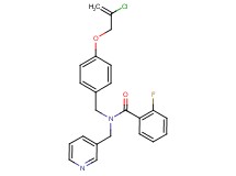 N-{4-[(2-chloro-2-propen-1-yl)oxy]benzyl}-2-fluoro-N-(3-pyridinylmethyl)benzamide
