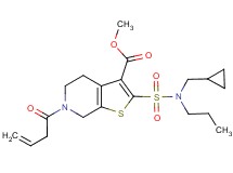 methyl 6-(3-butenoyl)-2-{[(cyclopropylmethyl)(propyl)amino]sulfonyl}-4,5,6,7-tetrahydrothieno[2,3-c]pyridine-3-carboxylate