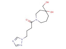4-(hydroxymethyl)-1-[4-(1H-1,2,4-triazol-1-yl)butanoyl]-4-azepanol