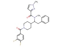 N-{1-[1-(3,4-difluorobenzoyl)-4-piperidinyl]-2-phenylethyl}-N,1-dimethyl-1H-pyrazole-3-carboxamide