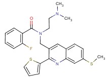 N-[2-(dimethylamino)ethyl]-2-fluoro-N-{[7-(methylthio)-2-(2-thienyl)-3-quinolinyl]methyl}benzamide