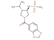 N-[(3R*,4S*)-1-(1,3-benzodioxol-5-ylcarbonyl)-4-isopropyl-3-pyrrolidinyl]methanesulfonamide