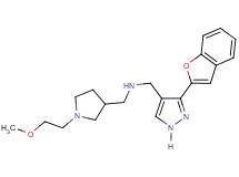 1-[3-(1-benzofuran-2-yl)-1H-pyrazol-4-yl]-N-{[1-(2-methoxyethyl)-3-pyrrolidinyl]methyl}methanamine