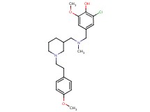 2-chloro-6-methoxy-4-{[({1-[2-(4-methoxyphenyl)ethyl]-3-piperidinyl}methyl)(methyl)amino]methyl}phenol