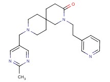 9-[(2-methylpyrimidin-5-yl)methyl]-2-(2-pyridin-3-ylethyl)-2,9-diazaspiro[5.5]undecan-3-one