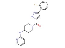 N-(1-{[3-(2-fluorophenyl)-1H-pyrazol-5-yl]carbonyl}-4-piperidinyl)-2-pyridinamine