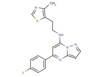 5-(4-fluorophenyl)-N-[2-(4-methyl-1,3-thiazol-5-yl)ethyl]pyrazolo[1,5-a]pyrimidin-7-amine