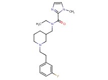 N-ethyl-N-({1-[2-(3-fluorophenyl)ethyl]piperidin-3-yl}methyl)-1-methyl-1H-imidazole-2-carboxamide