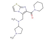 N,1-dimethyl-N-{[6-(piperidin-1-ylcarbonyl)imidazo[2,1-b][1,3]thiazol-5-yl]methyl}pyrrolidin-3-amine