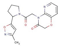 4-{2-[2-(3-methylisoxazol-5-yl)pyrrolidin-1-yl]-2-oxoethyl}-2H-pyrido[3,2-b][1,4]oxazin-3(4H)-one