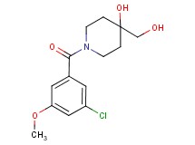 1-(3-chloro-5-methoxybenzoyl)-4-(hydroxymethyl)piperidin-4-ol
