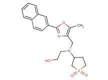 2-((1,1-dioxidotetrahydro-3-thienyl){[5-methyl-2-(2-naphthyl)-1,3-oxazol-4-yl]methyl}amino)ethanol