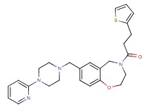 7-{[4-(2-pyridinyl)-1-piperazinyl]methyl}-4-[3-(2-thienyl)propanoyl]-2,3,4,5-tetrahydro-1,4-benzoxazepine