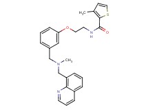 3-methyl-N-[2-(3-{[methyl(8-quinolinylmethyl)amino]methyl}phenoxy)ethyl]-2-thiophenecarboxamide