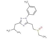 5-[2-(ethylsulfinyl)ethyl]-3-isobutyl-1-(3-methylphenyl)-1H-1,2,4-triazole