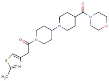 1'-[(2-methyl-1,3-thiazol-4-yl)acetyl]-4-(4-morpholinylcarbonyl)-1,4'-bipiperidine