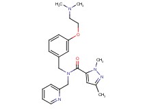 N-{3-[2-(dimethylamino)ethoxy]benzyl}-1,3-dimethyl-N-(2-pyridinylmethyl)-1H-pyrazole-5-carboxamide