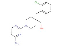 [1-(4-aminopyrimidin-2-yl)-4-(2-chlorobenzyl)piperidin-4-yl]methanol