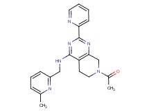 7-acetyl-N-[(6-methyl-2-pyridinyl)methyl]-2-(2-pyridinyl)-5,6,7,8-tetrahydropyrido[3,4-d]pyrimidin-4-amine