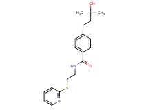 4-(3-hydroxy-3-methylbutyl)-N-[2-(2-pyridinylthio)ethyl]benzamide
