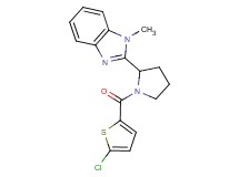 2-{1-[(5-chloro-2-thienyl)carbonyl]-2-pyrrolidinyl}-1-methyl-1H-benzimidazole