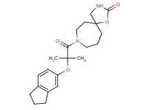 8-[2-(2,3-dihydro-1H-inden-5-yloxy)-2-methylpropanoyl]-1-oxa-3,8-diazaspiro[4.6]undecan-2-one